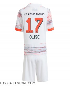 Günstige Bayern Munich Michael Olise #17 Auswärts Trikotsatzt Kinder 2025-26 Kurzarm (+ Kurze Hosen)
